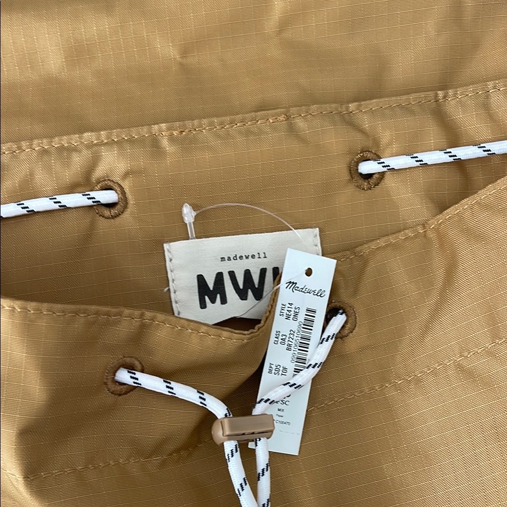 Madewell Tan Canvas Backpack with Flap Closure - Picture 3 of 3